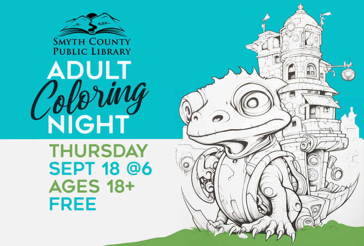 Join us at the Marion Public Library for Adult Coloring Night!