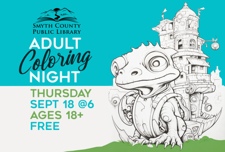 Join us at the Marion Public Library for Adult Coloring Night!