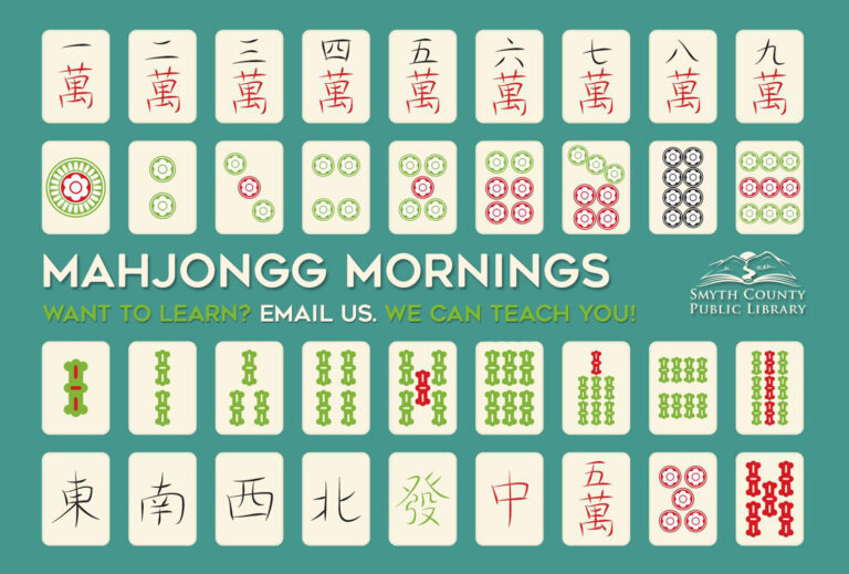 Join us for Mahjongg Mornings at the Marion Public Library!