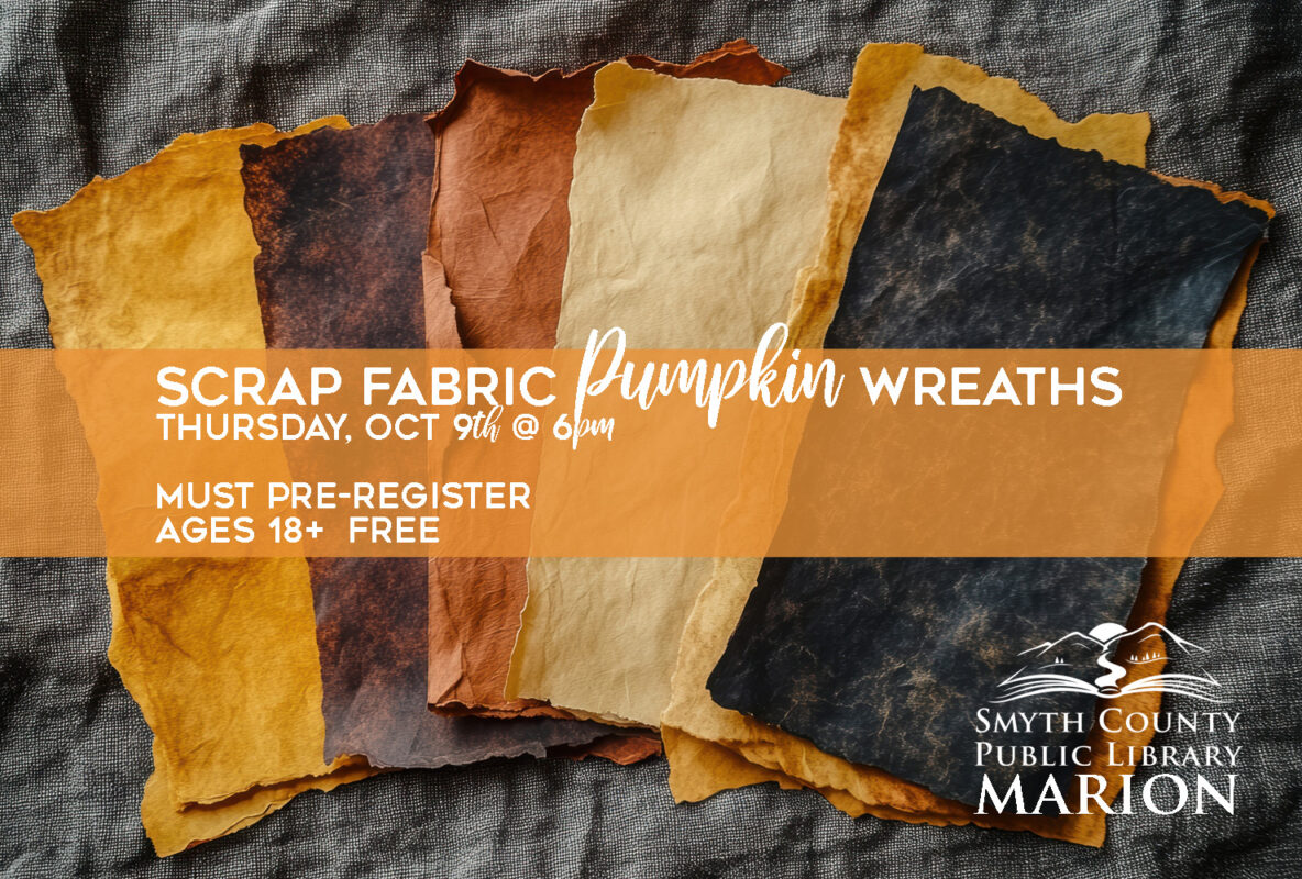 Join us to make your own Scrap Fabric Pumpkin!