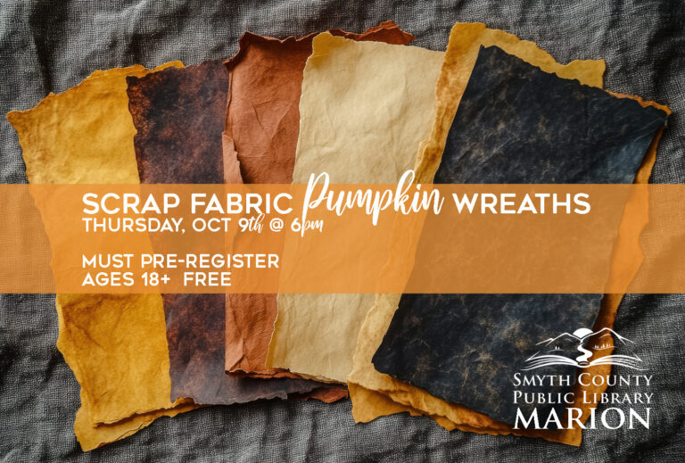 Join us to make your own Scrap Fabric Pumpkin!