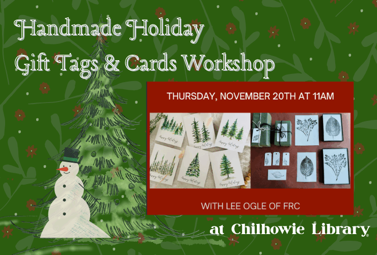 Handmade Holiday Gift Tags & Cards Workshop at Chilhowie Library