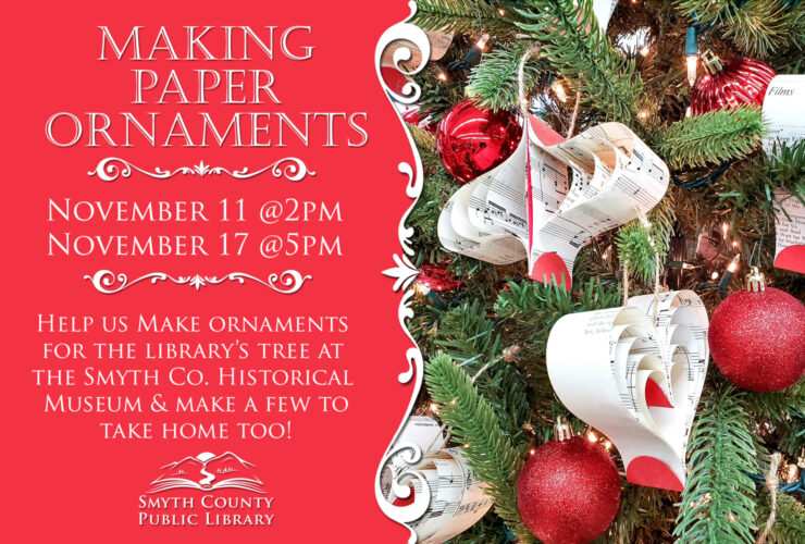 Make Paper Ornaments for the Museum Tree! (Ages 18+)