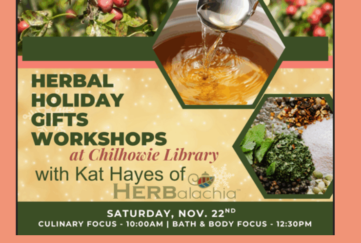 Herbal Holiday Gifts Workshops at Chilhowie Library 