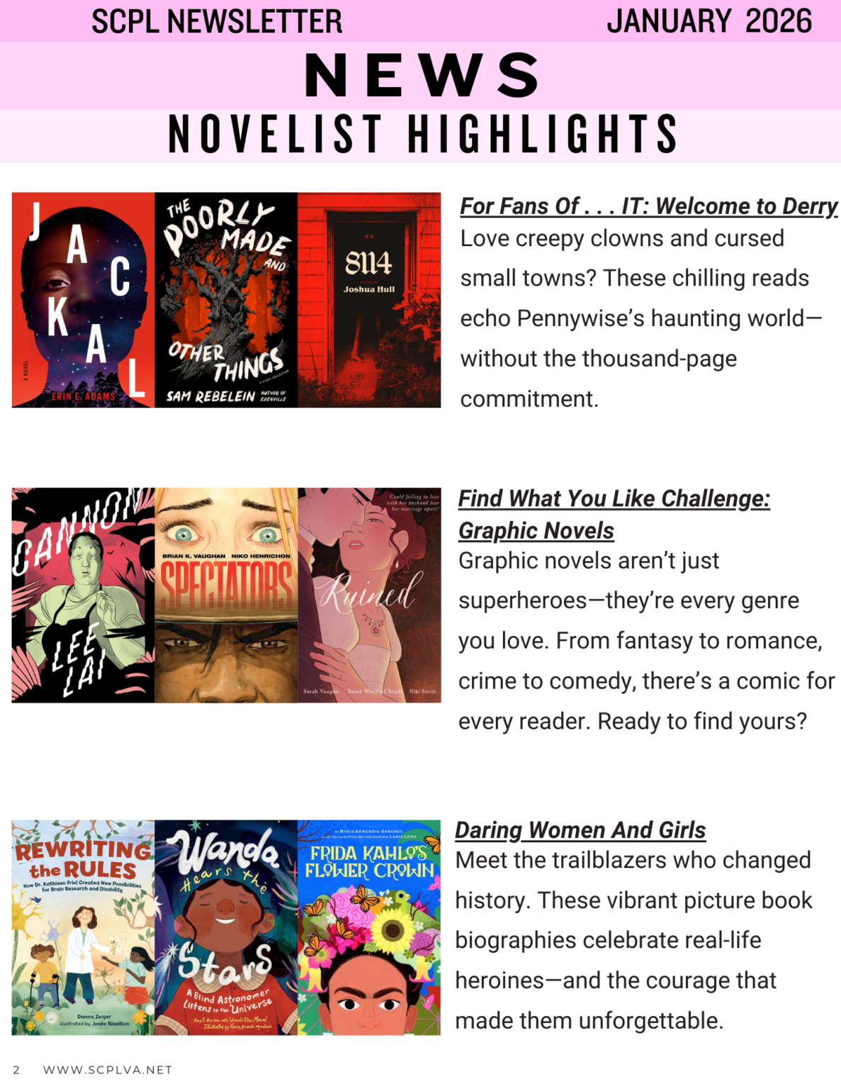 January 2026 Newsletter - Happy New Year! - Smyth County Public Libraries