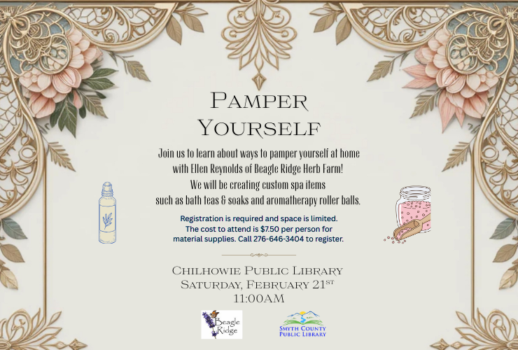 ~Pamper Yourself~ Program at Chilhowie Library