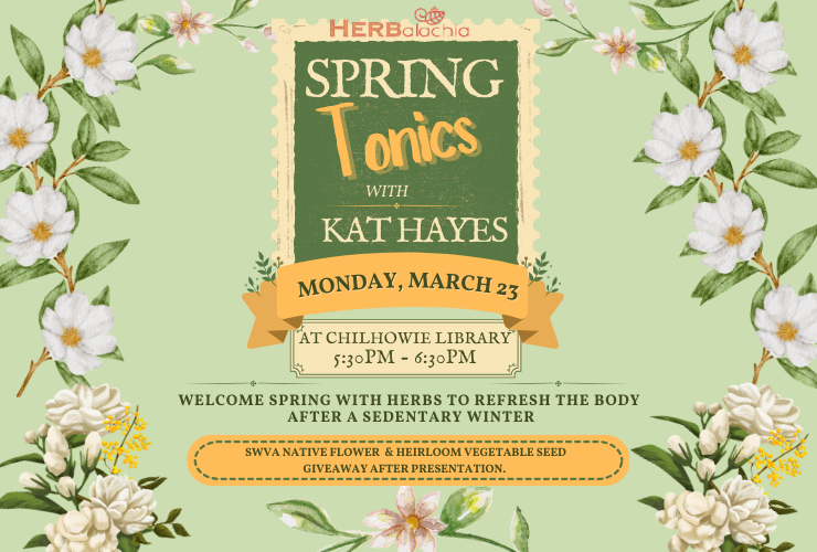 Spring Tonics & Seed Giveaway at Chilhowie Library 