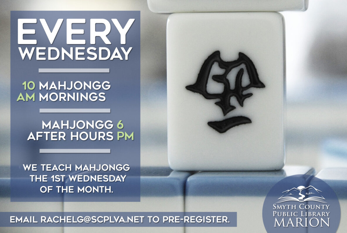 Learn to play Mahjongg at the Marion Public Library!