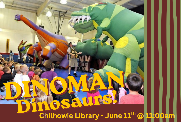GIANT Dinosaurs at Chilhowie Library! 